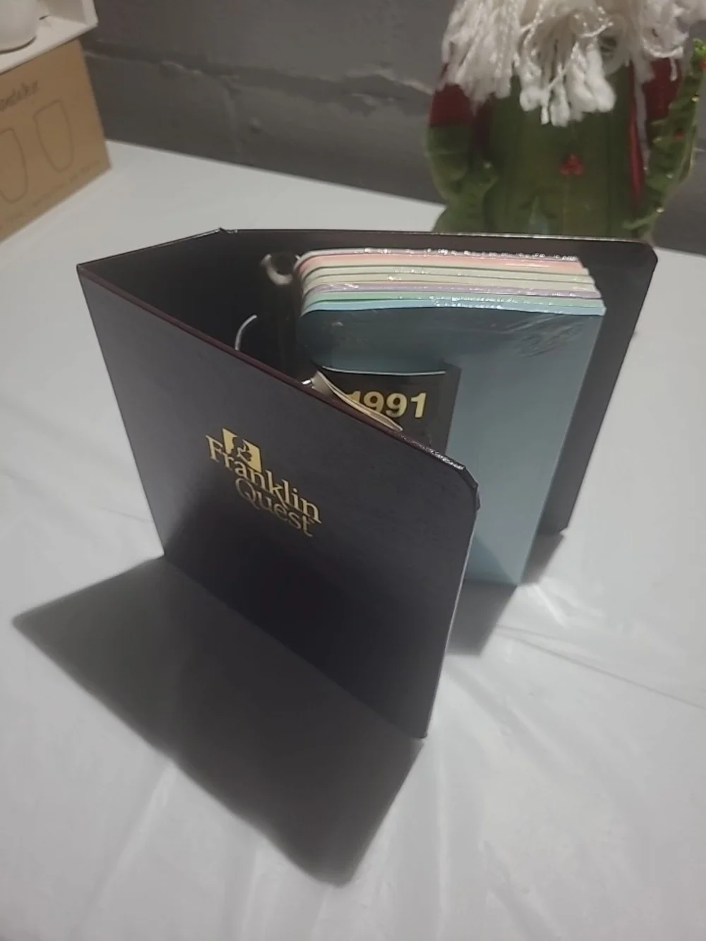Franklin Quest Executive Planner Cover in Dark Brown